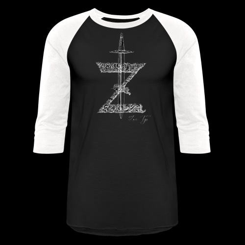 Sword Logo - Unisex Baseball T-Shirt
