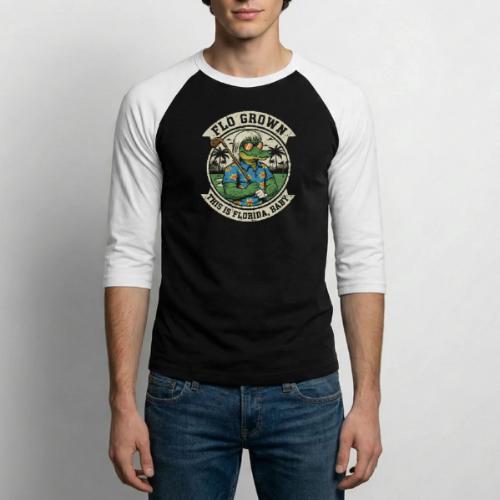 Flo Grown Florida Baby - Funny Gator Golf Tee - Unisex Baseball T-Shirt