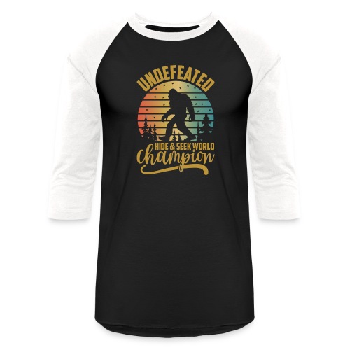 Undefeated Hide and Seek World Champ - Unisex Baseball T-Shirt