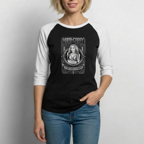 Mary Carey Shirt Grey - Unisex Baseball T-Shirt