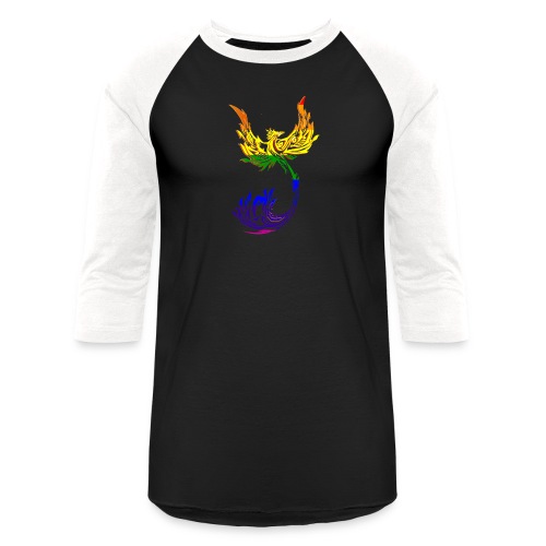 Rainbow Phoenix - Unisex Baseball T-Shirt
