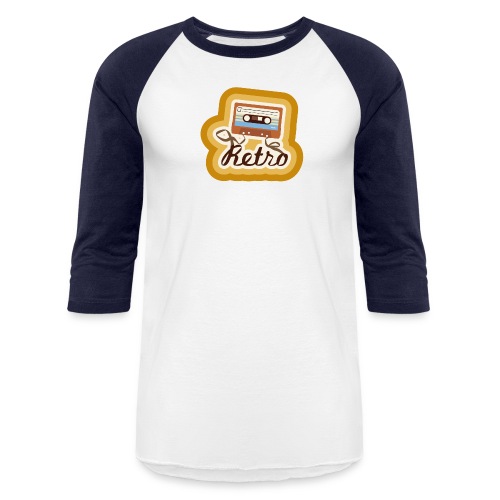 Retro-Cassette - Unisex Baseball T-Shirt