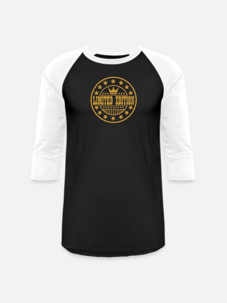 LIMITED EDITION103.png - Unisex Baseball T-Shirt - black/white