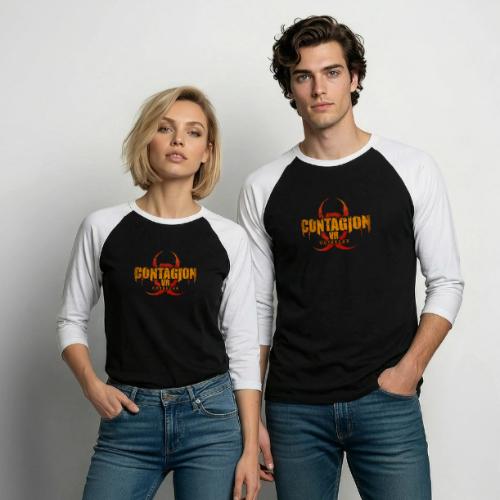 Contagion Outbreak Col - Unisex Baseball T-Shirt