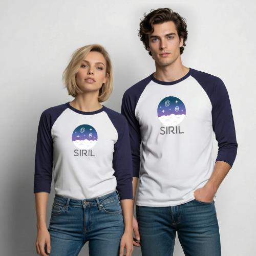 Siril logo 2021 - Unisex Baseball T-Shirt