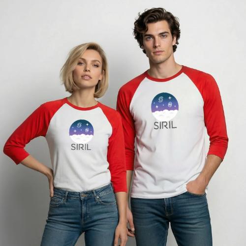 Siril logo 2021 - Unisex Baseball T-Shirt