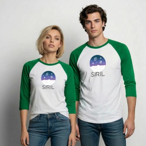 Siril logo 2021 - Unisex Baseball T-Shirt