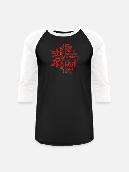 Christmas-Joy - Unisex Baseball T-Shirt - black/white