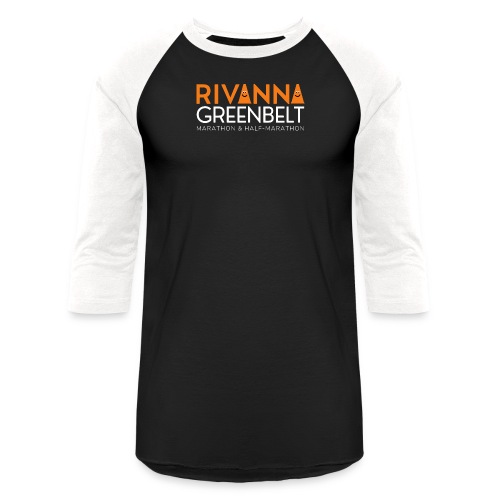 RIVANNA GREENBELT (white text) - Unisex Baseball T-Shirt