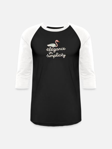 Elegance in simplicity - Unisex Baseball T-Shirt - black/white