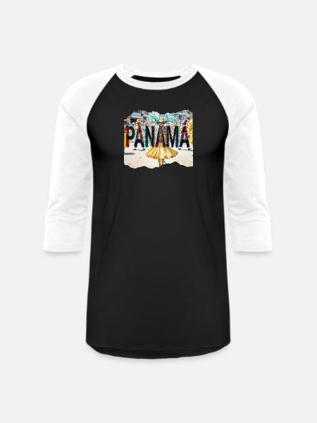 PANAMA 24 24 - Unisex Baseball T-Shirt - black/white