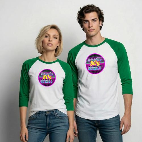 Ironic 80s Shirt - Unisex Baseball T-Shirt