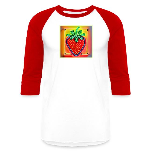Colorful Strawberry Neon Glow