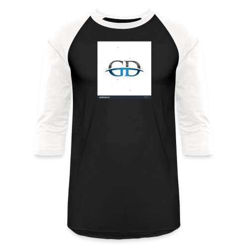 stock vector gd initial company blue swoosh logo 3 - Unisex Baseball T-Shirt
