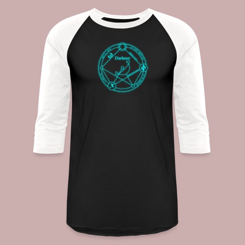 darknet logo cyan - Unisex Baseball T-Shirt