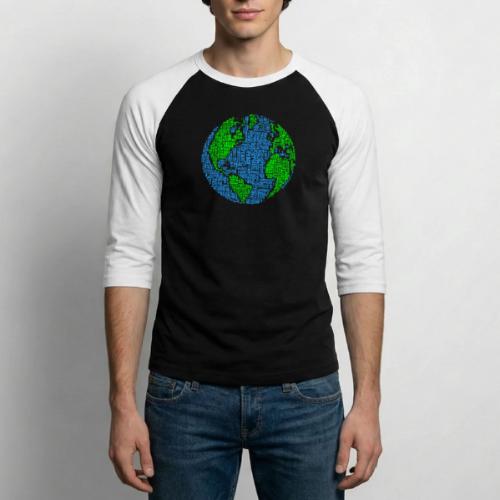 Global PEACE Sphere - Unisex Baseball T-Shirt
