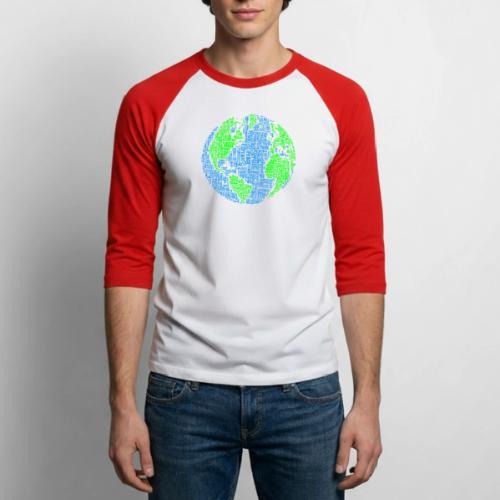 Global PEACE Sphere - Unisex Baseball T-Shirt