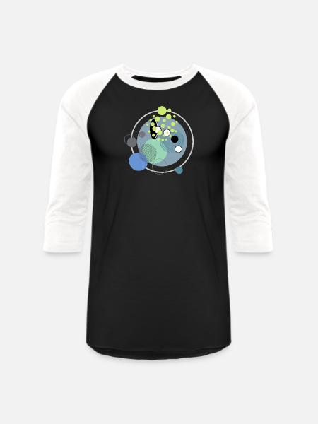 BOHO DESIGN - Unisex Baseball T-Shirt - black/white