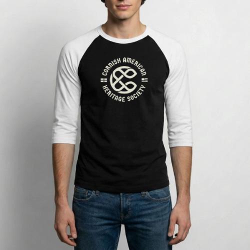 CAHS Seal White - Unisex Baseball T-Shirt