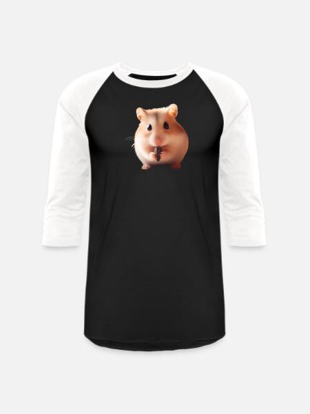 Seeds & Hamsters - Unisex Baseball T-Shirt - black/white