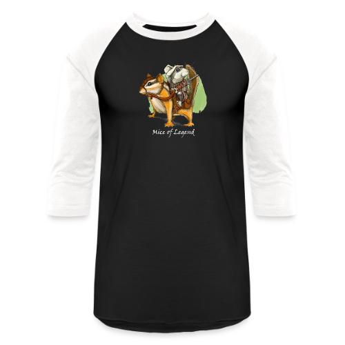 Mice of Legend - Captain Hamish Mounted - Unisex Baseball T-Shirt