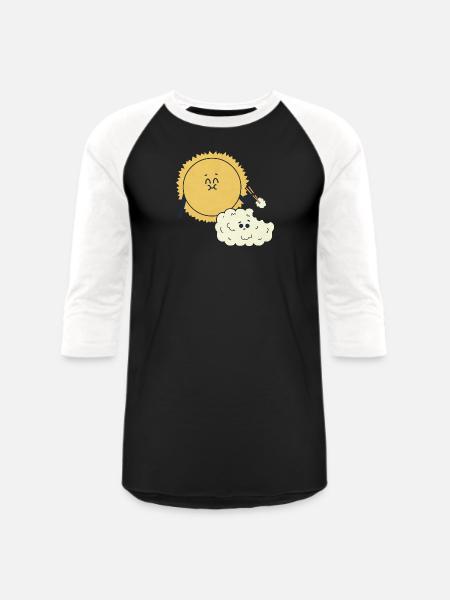 Light Meal girl - Unisex Baseball T-Shirt - black/white