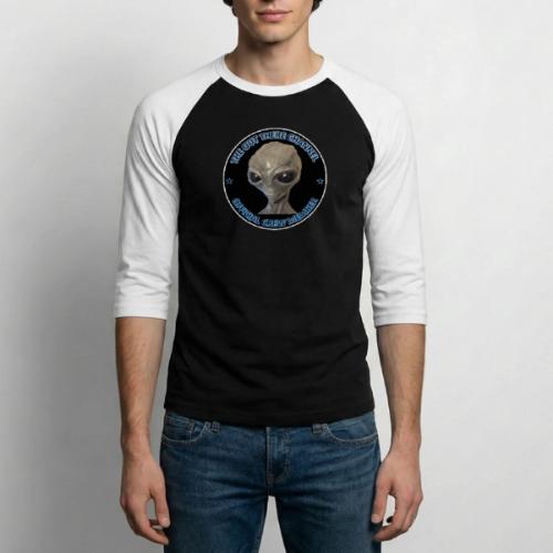 MrGreyTransBigger1 Front Only - Unisex Baseball T-Shirt