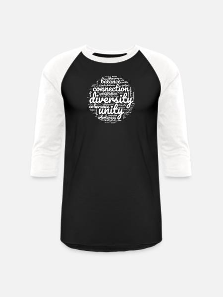 Celebrate Diversity - Unisex Baseball T-Shirt - black/white
