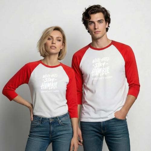 Work Hard - Unisex Baseball T-Shirt