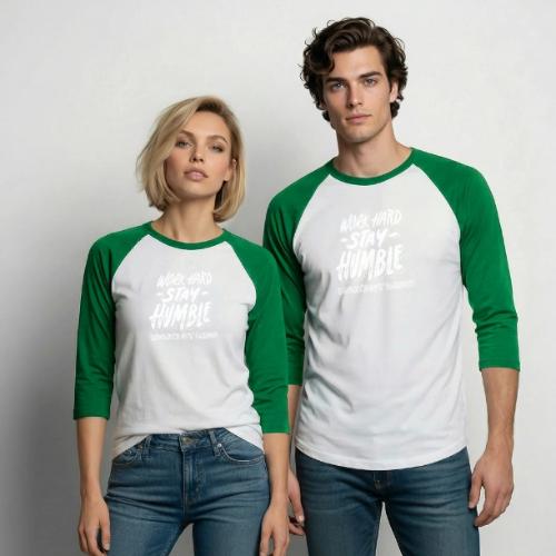 Work Hard - Unisex Baseball T-Shirt