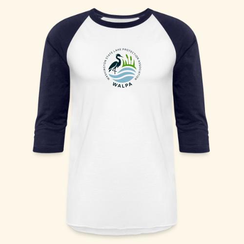 Circular Logo With Text - Unisex Baseball T-Shirt