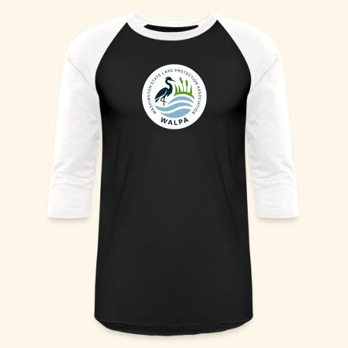 Circular Logo With Text - Unisex Baseball T-Shirt