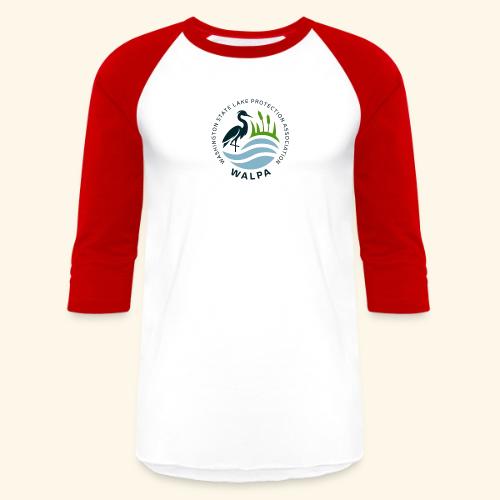 Circular Logo With Text - Unisex Baseball T-Shirt