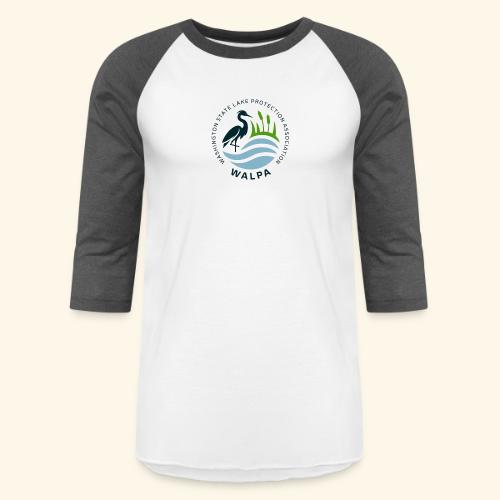 Circular Logo With Text - Unisex Baseball T-Shirt