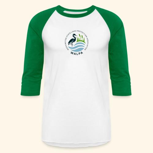 Circular Logo With Text - Unisex Baseball T-Shirt