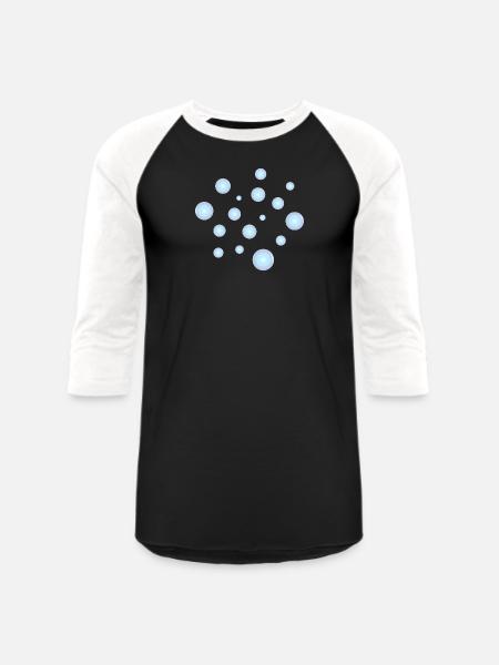 Bubbles - Unisex Baseball T-Shirt - black/white