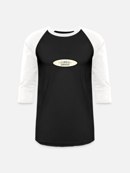 choose empathy - Unisex Baseball T-Shirt - black/white