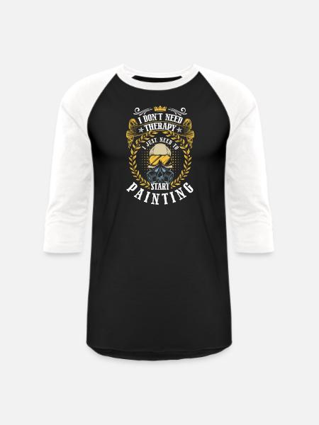 Painter Spray Can Painter Craftsman - Unisex Baseball T-Shirt - black/white