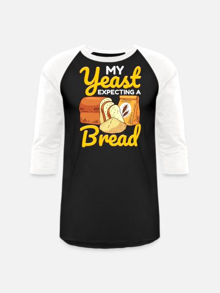 Bread Baking Bread Maker - Unisex Baseball T-Shirt - black/white