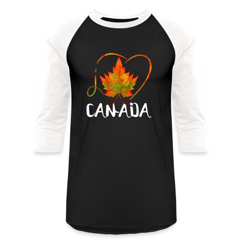j’aime CANADA - T-shirt de baseball unisexe