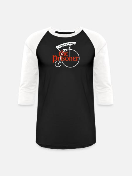 The Prisoner - Unisex Baseball T-Shirt - black/white