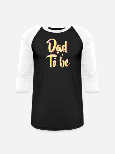Dad To Be - Unisex Baseball T-Shirt - black/white