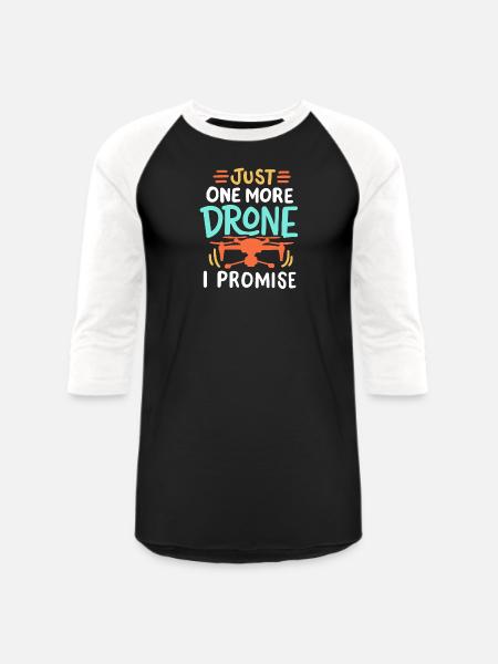 Drone Pilot Drone Racer - Unisex Baseball T-Shirt - black/white