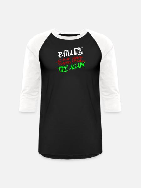 Bold Graffiti - Unisex Baseball T-Shirt - black/white