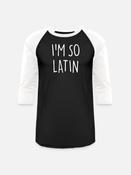 I am so Latin America - Unisex Baseball T-Shirt - black/white