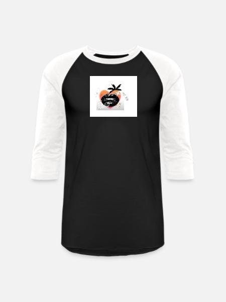 page 5 - Unisex Baseball T-Shirt - black/white