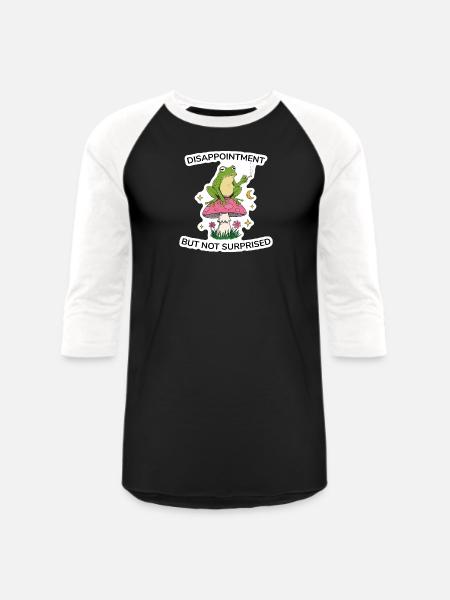 Disappointment But Not Surprised - Unisex Baseball T-Shirt - black/white
