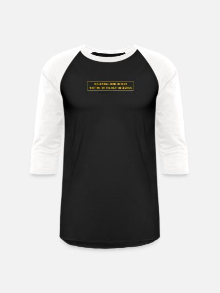 Internet Humor Money Meme - Unisex Baseball T-Shirt - black/white