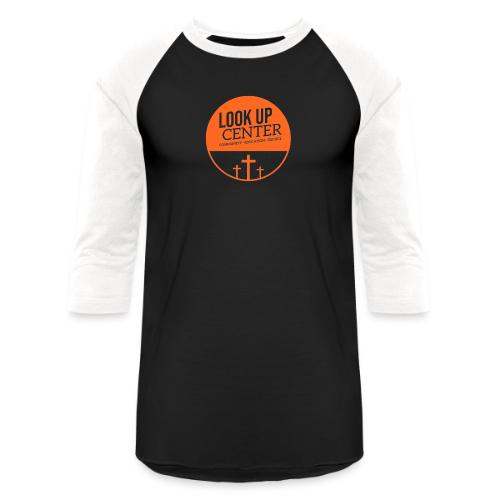 Look Up Center Logo - Unisex Baseball T-Shirt
