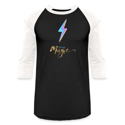 Team Magic With Lightning Bolt - Unisex Baseball T-Shirt